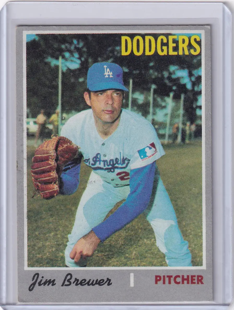 1970 Topps Baseball #571 Jim Brewer - Los Angeles Dodgers