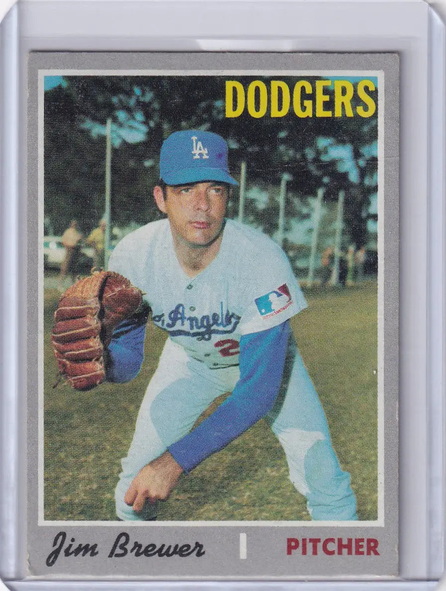 1970 Topps Baseball #571 Jim Brewer - Los Angeles Dodgers