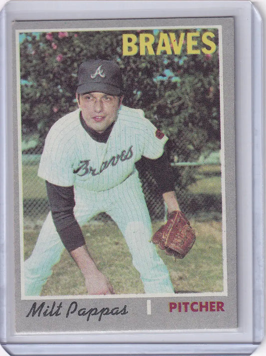 1970 Topps Baseball #576 Milt Pappas - Atlanta Braves - Baseball Card Single