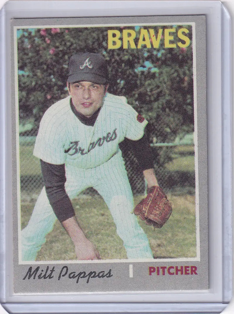 1970 Topps Baseball #576 Milt Pappas - Atlanta Braves - Baseball Card Single
