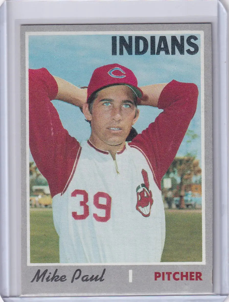 1970 Topps Baseball #582 Mike Paul - Cleveland Indians - Baseball Card Single