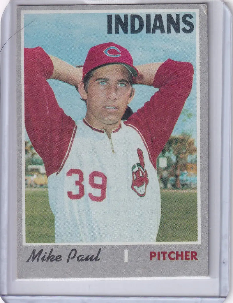 1970 Topps Baseball #582 Mike Paul - Cleveland Indians