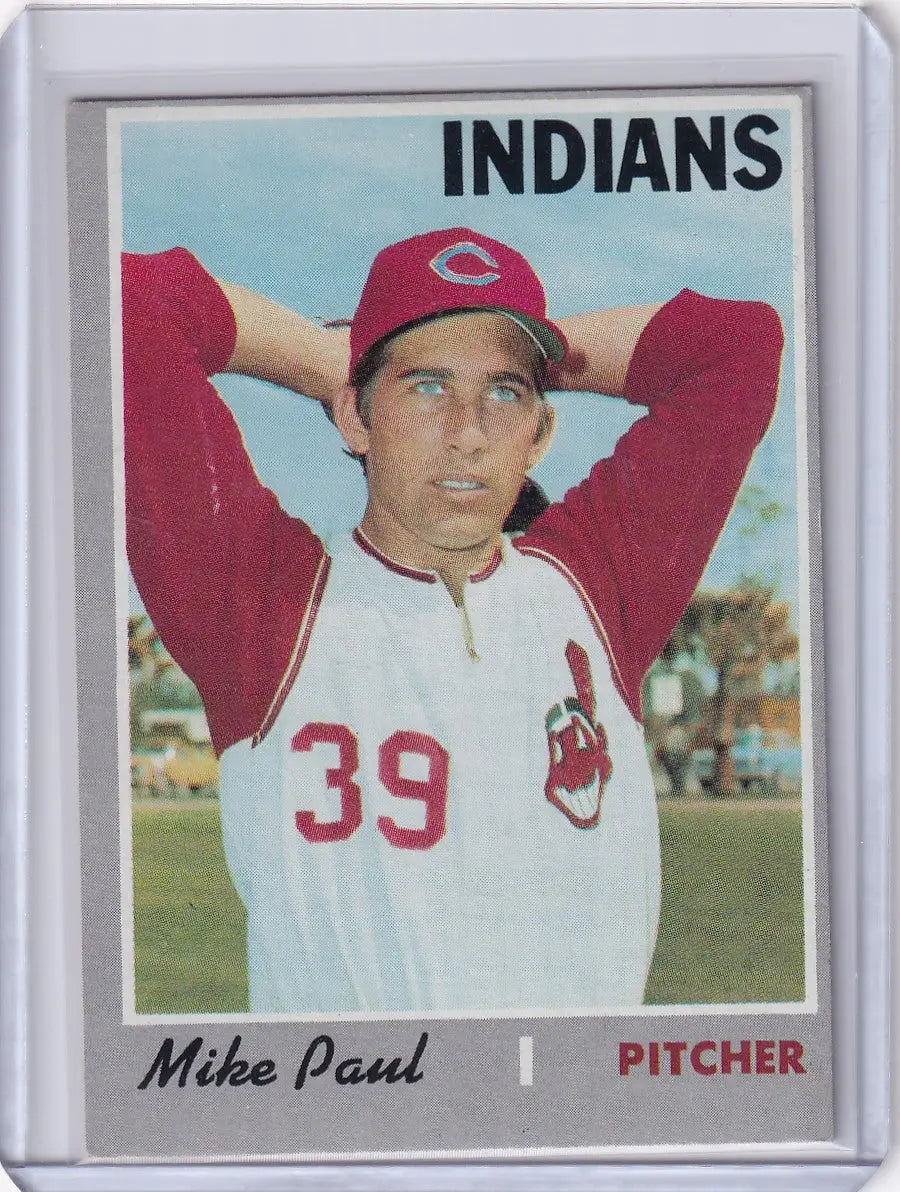 1970 Topps Baseball #582 Mike Paul - Cleveland Indians
