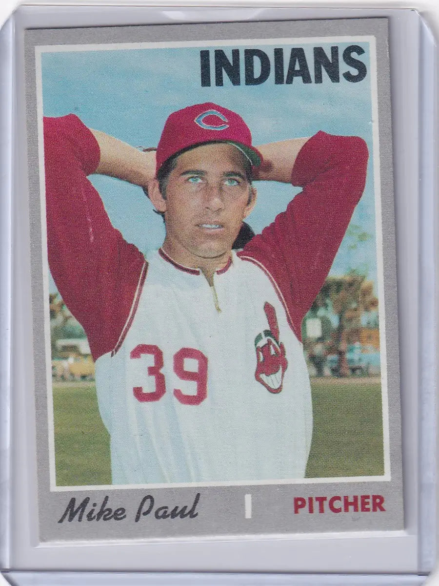 1970 Topps Baseball #582 Mike Paul - Cleveland Indians