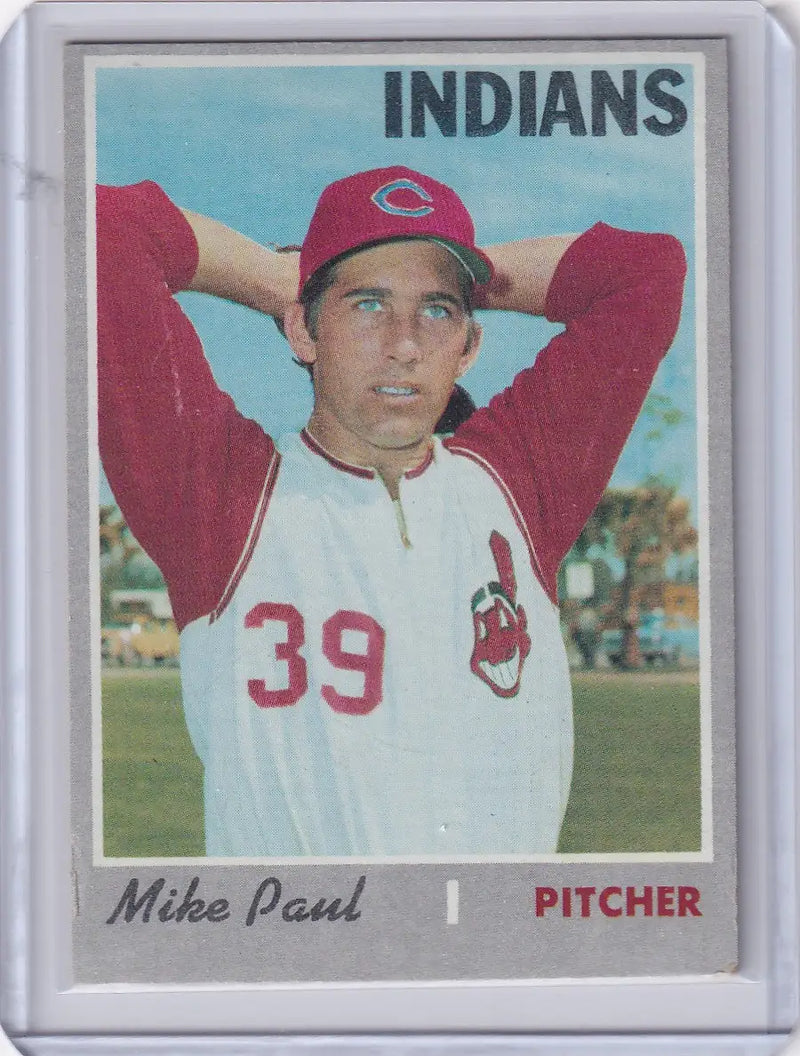 1970 Topps Baseball #582 Mike Paul - Cleveland Indians - Baseball Card Single