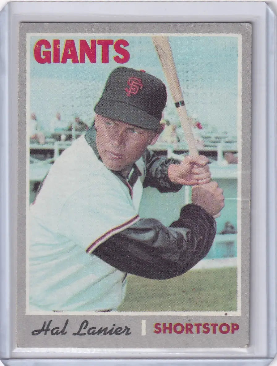 1970 Topps Baseball #583 Hal Lanier - San Francisco Giants - Baseball Card