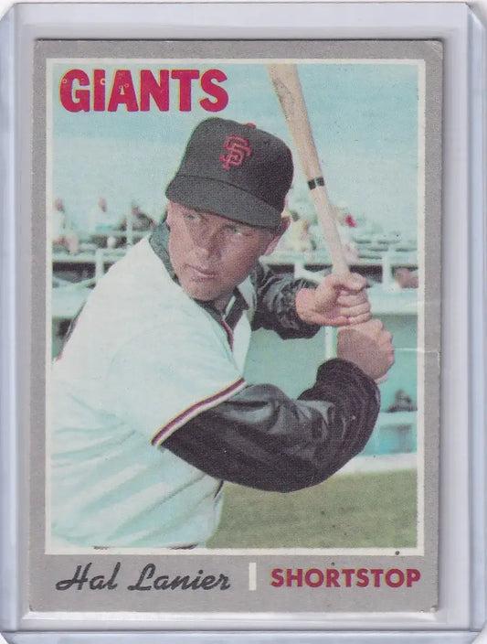 1970 Topps Baseball #583 Hal Lanier - San Francisco Giants - Baseball Card Single