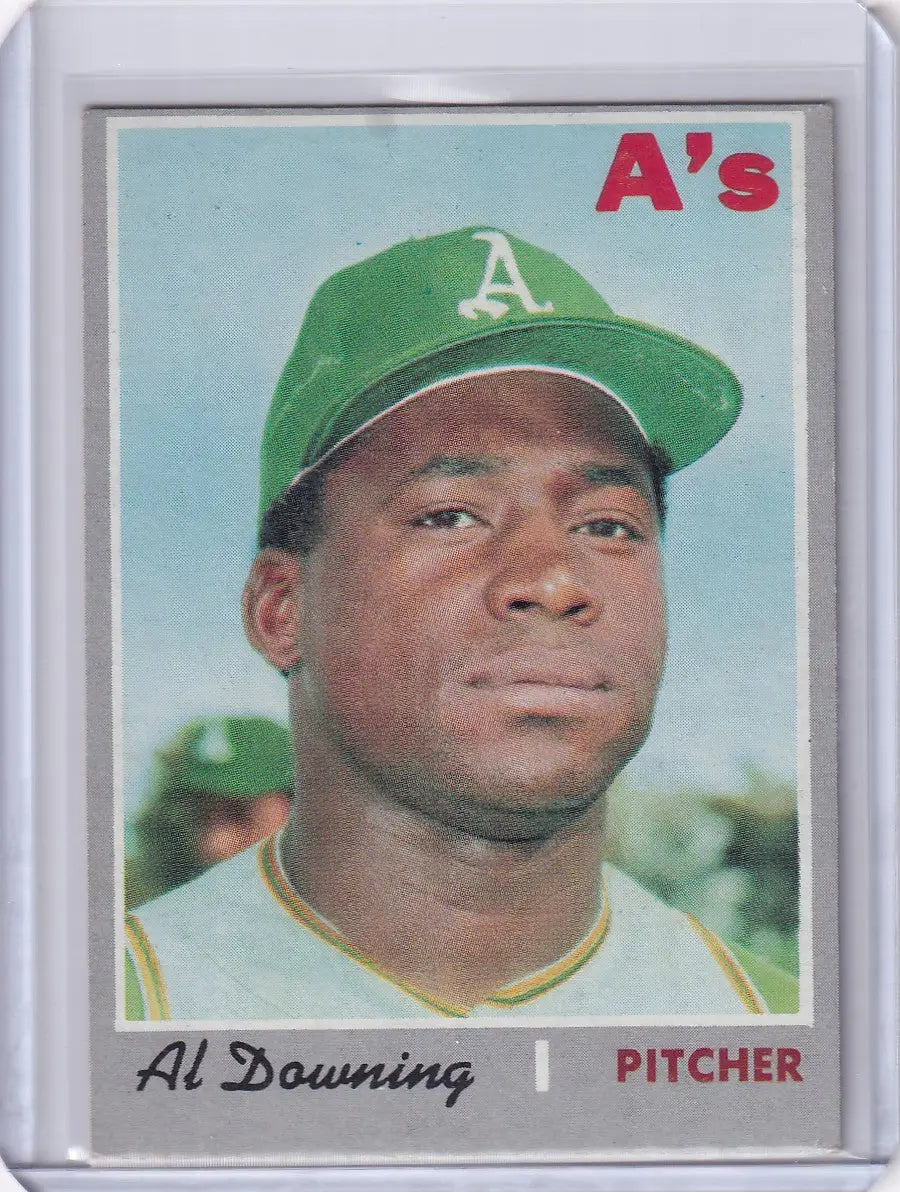 1970 Topps Baseball #584 Al Downing - Oakland Athletics - Baseball Card Single