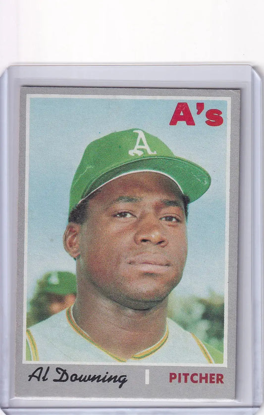 1970 Topps Baseball #584 Al Downing - Oakland Athletics - Baseball Card Single