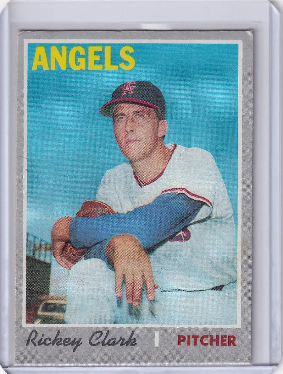 1970 Topps Baseball #586 Rickey Clark - California Angels RC