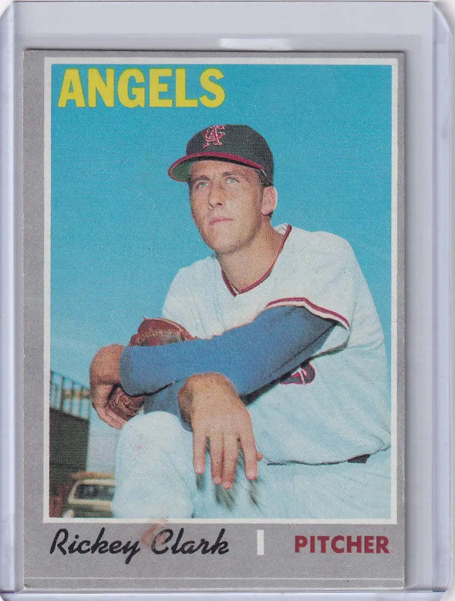 1970 Topps Baseball #586 Rickey Clark - California Angels RC