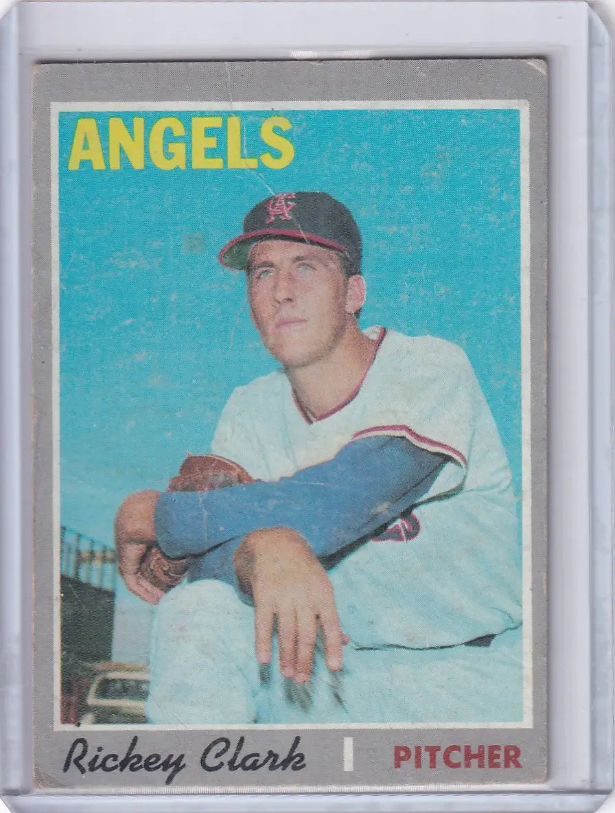 1970 Topps Baseball #586 Rickey Clark - California Angels RC