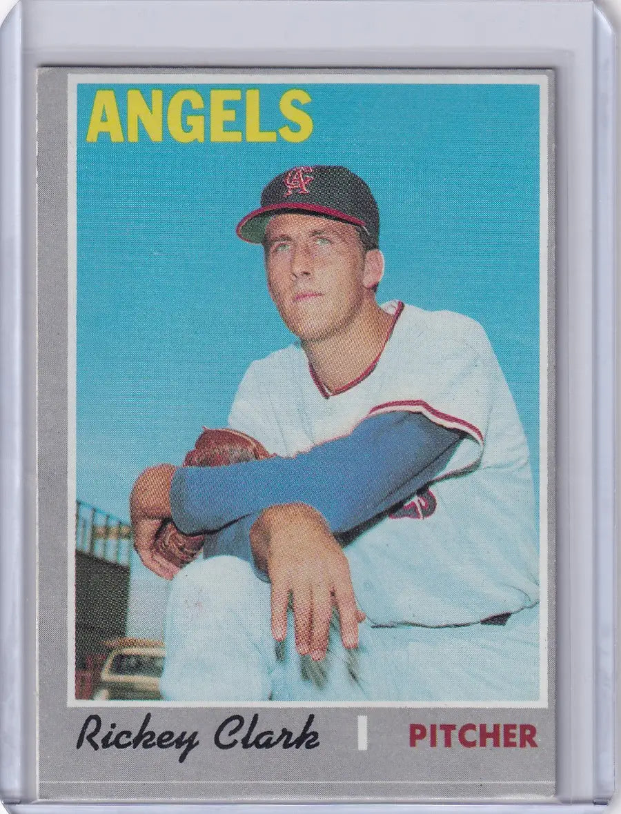 1970 Topps Baseball #586 Rickey Clark - California Angels RC