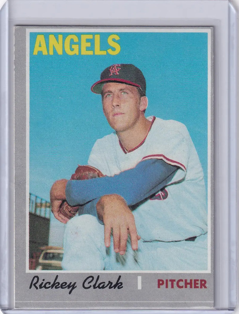 1970 Topps Baseball #586 Rickey Clark - California Angels RC