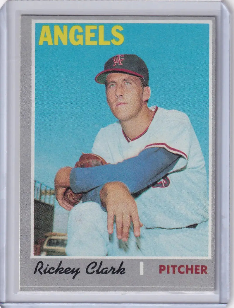 1970 Topps Baseball #586 Rickey Clark - California Angels RC