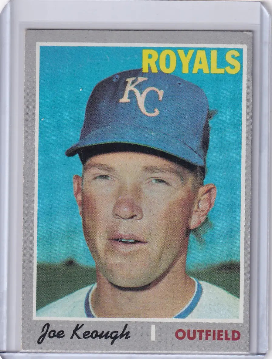 1970 Topps Baseball Joe Keough Kansas City Royals collectible card image