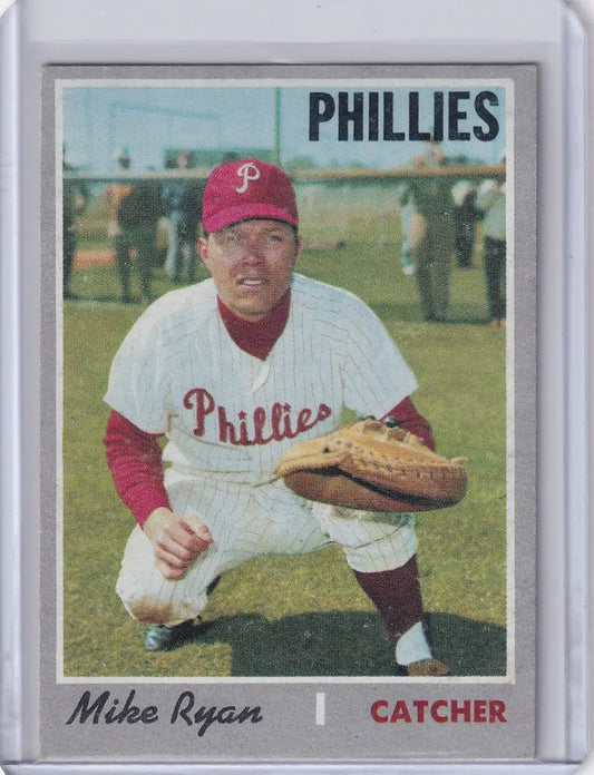 1970 Topps Baseball #591 Mike Ryan - Philadelphia Phillies - Baseball Card Single