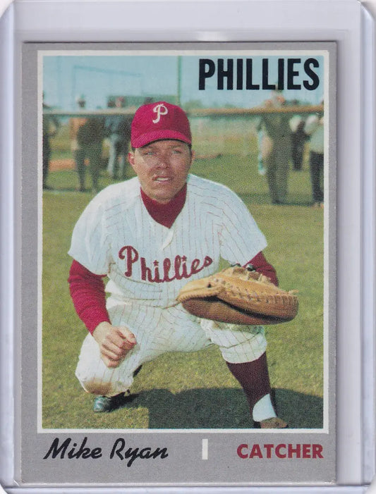 1970 Topps Baseball #591 Mike Ryan - Philadelphia Phillies - Baseball Card Single