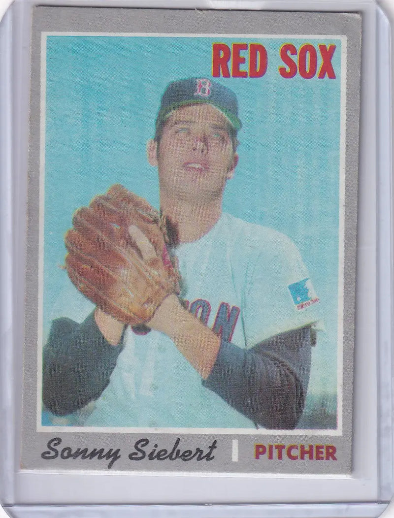 1970 Topps Baseball #597 Sonny Siebert - Boston Red Sox