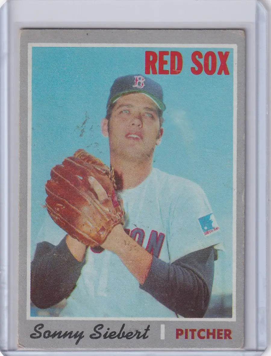 1970 Topps Baseball #597 Sonny Siebert - Boston Red Sox