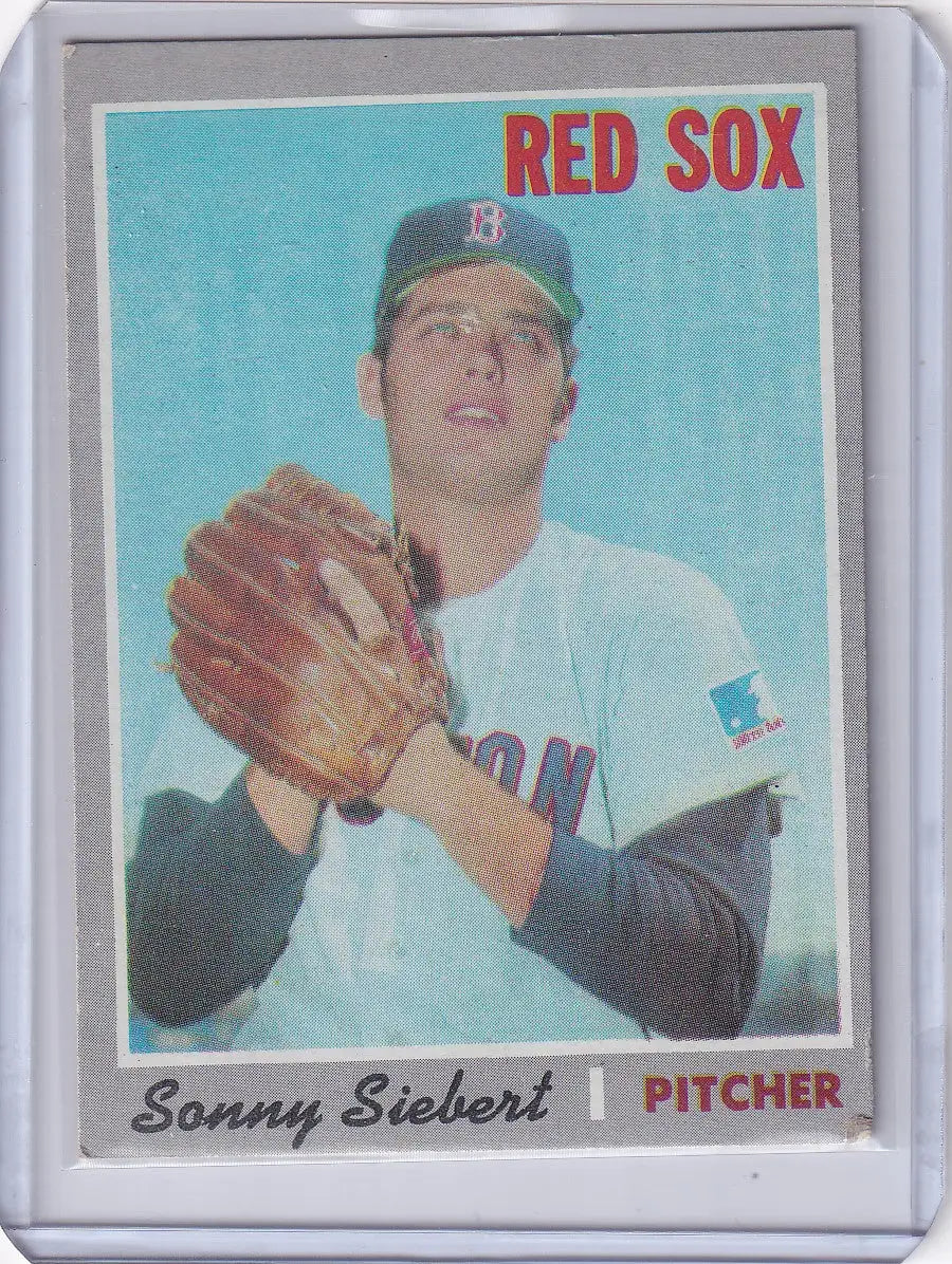 1970 Topps Baseball #597 Sonny Siebert - Boston Red Sox