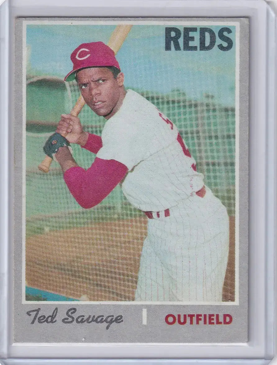 1970 Topps Baseball #602 Ted Savage - Cincinnati Reds