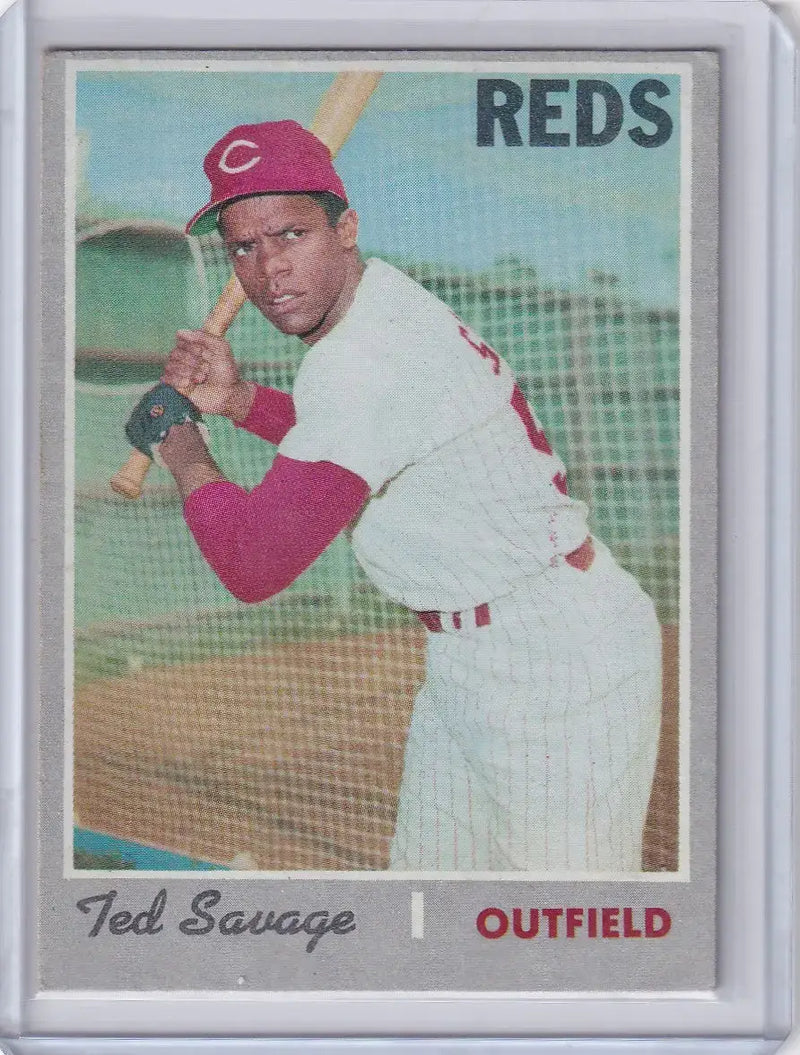 1970 Topps Baseball #602 Ted Savage - Cincinnati Reds