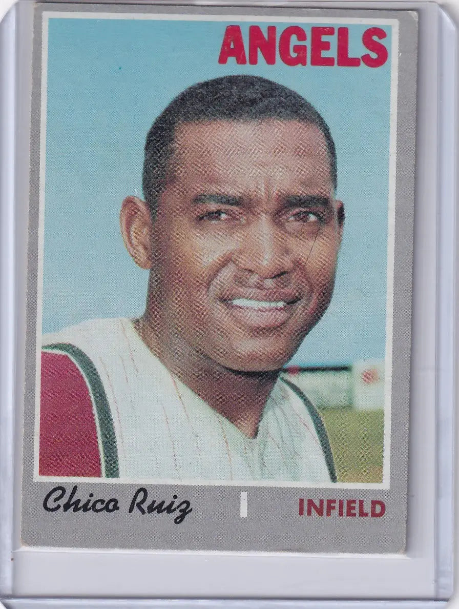 1970 Topps Baseball #606 Chico Ruiz - California Angels