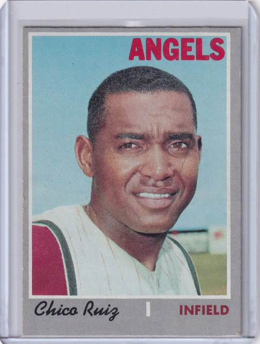 1970 Topps Baseball #606 Chico Ruiz - California Angels - Baseball Card Single