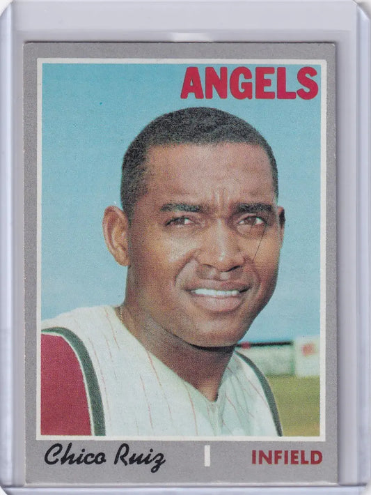1970 Topps Baseball #606 Chico Ruiz - California Angels - Baseball Card Single