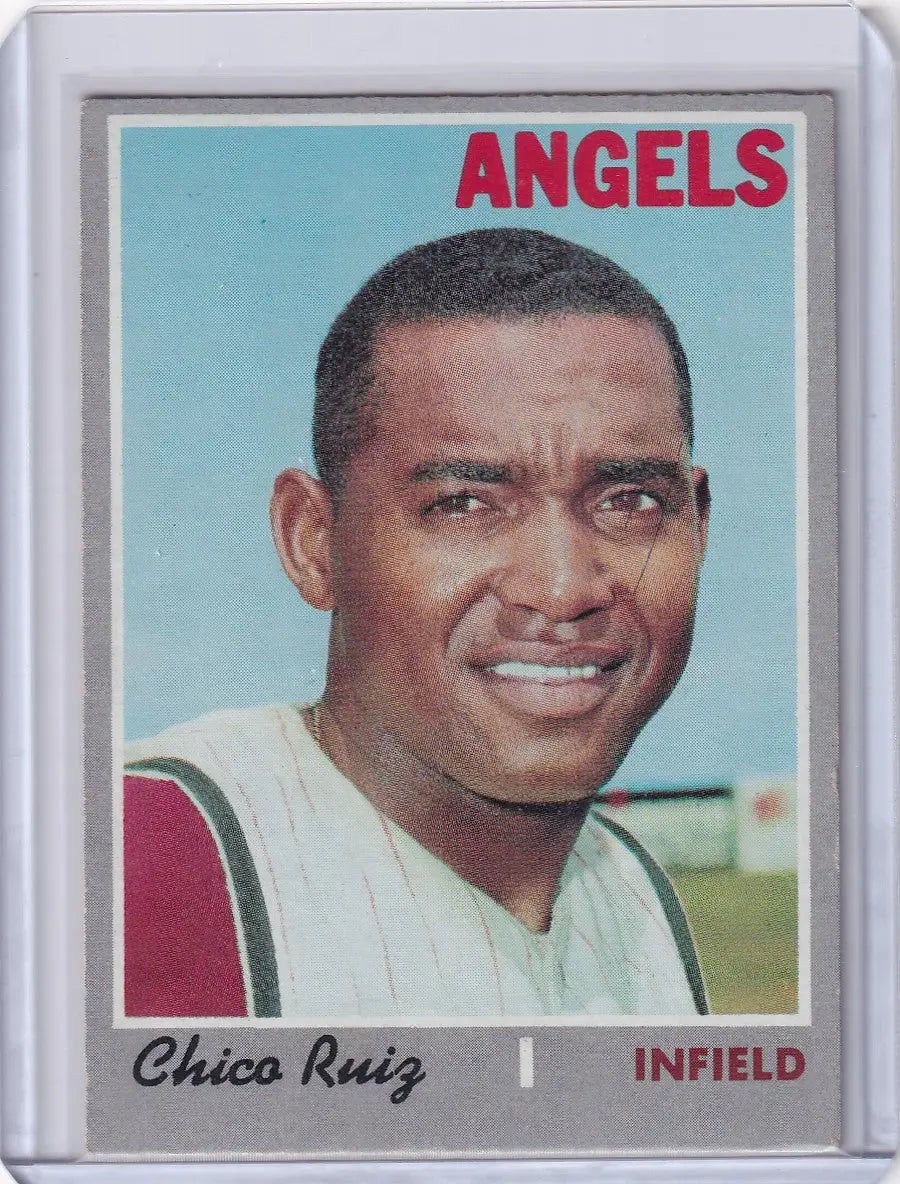 1970 Topps Baseball #606 Chico Ruiz - California Angels