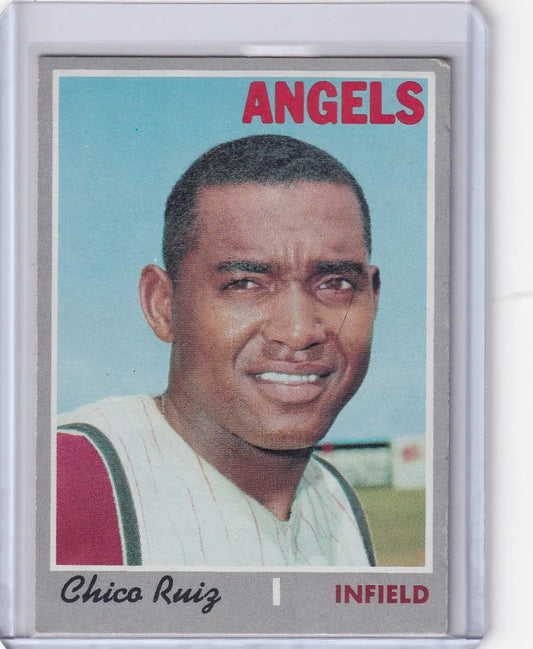 1970 Topps Baseball #606 Chico Ruiz - California Angels - Baseball Card Single