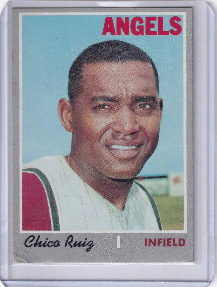 1970 Topps Baseball #606 Chico Ruiz - California Angels