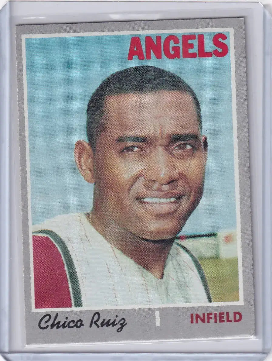 1970 Topps Baseball #606 Chico Ruiz - California Angels
