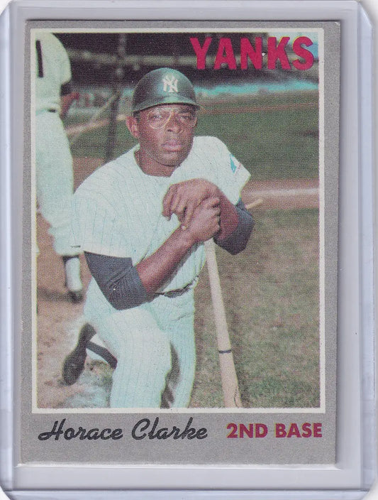 Horace Clarke 1970 Topps Baseball card featuring New York Yankees player