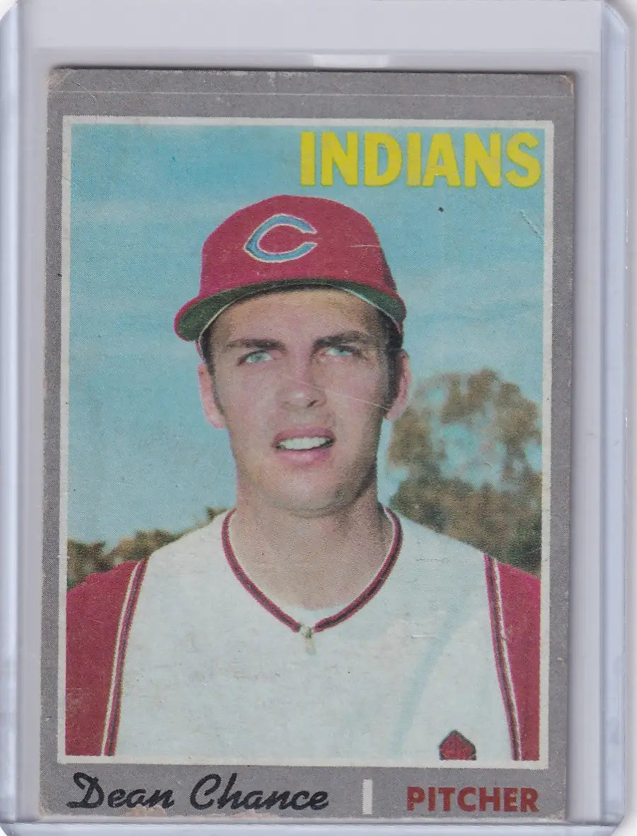 1970 Topps Baseball #625 Dean Chance - Cleveland Indians