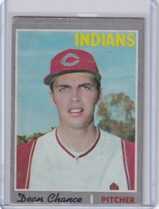 1970 Topps Baseball #625 Dean Chance - Cleveland Indians - Baseball Card Single