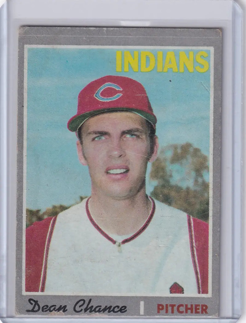 1970 Topps Baseball #625 Dean Chance - Cleveland Indians