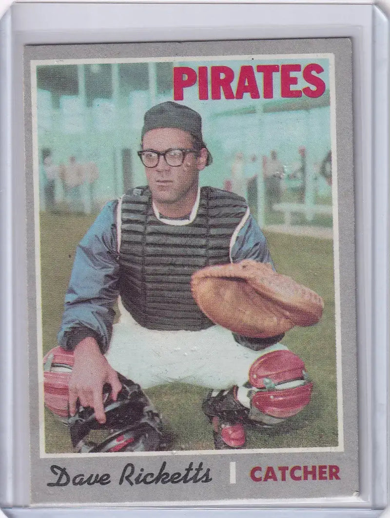 1970 Topps Baseball #626 Dave Ricketts - Pittsburgh Pirates