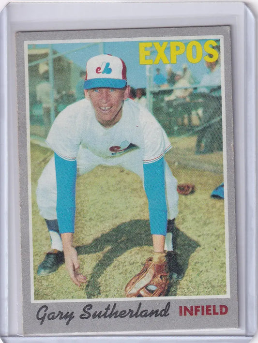 1970 Topps Baseball #632 Gary Sutherland - Montreal Expos - Baseball Card Single