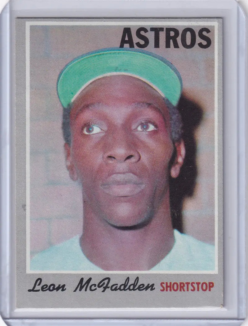 1970 Topps Baseball #672 Leon McFadden - Houston Astros