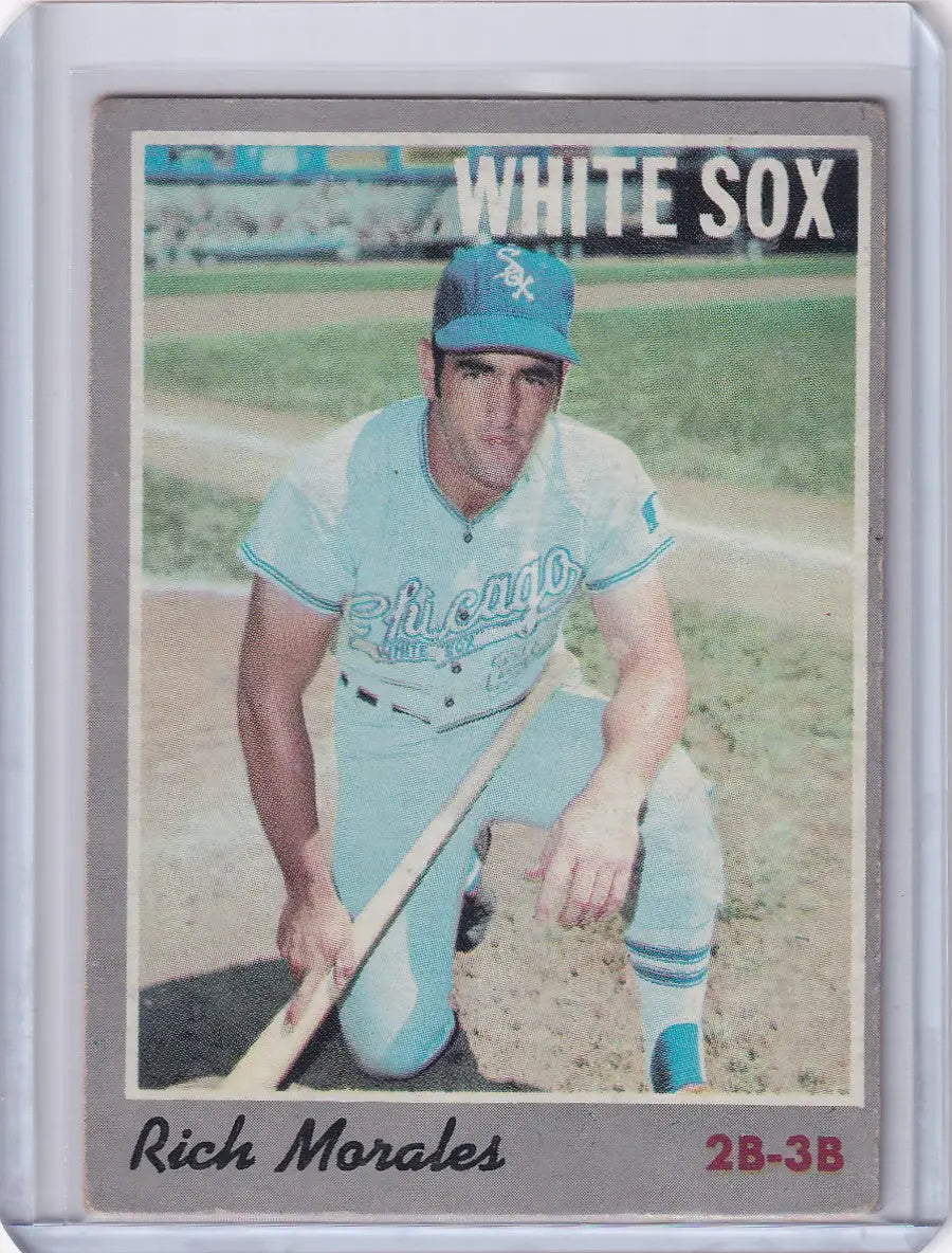 Vintage 1970 Topps Baseball card of Rich Morales in Chicago White Sox uniform