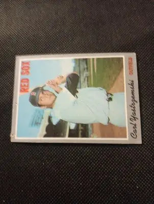1970 Topps - Carl Yastrzemski #10. Red Sox. VG pin holes - Baseball Card Single