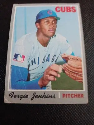 1970 Topps - Fergie Jenkins #240. Cubs. low left corner. VG+