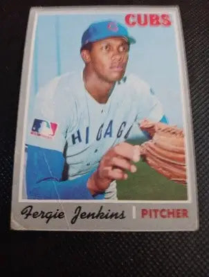 1970 Topps - Fergie Jenkins #240. Cubs. low left corner. VG+