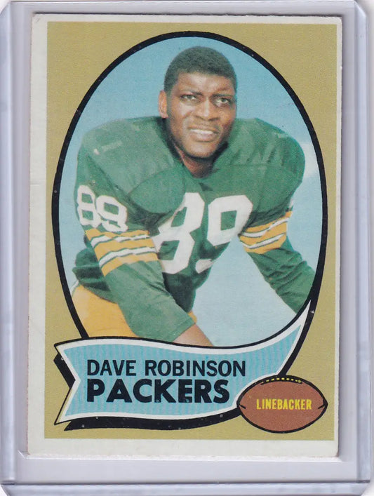 1970 Topps Football #102 Dave Robinson - Green Bay Packers