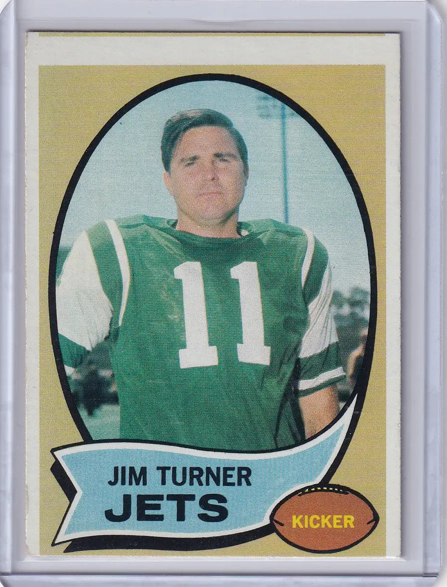1970 Topps Football #104 Jim Turner - New York Jets