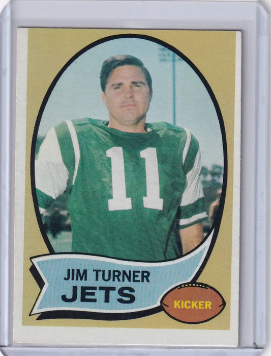 1970 Topps Football #104 Jim Turner - New York Jets