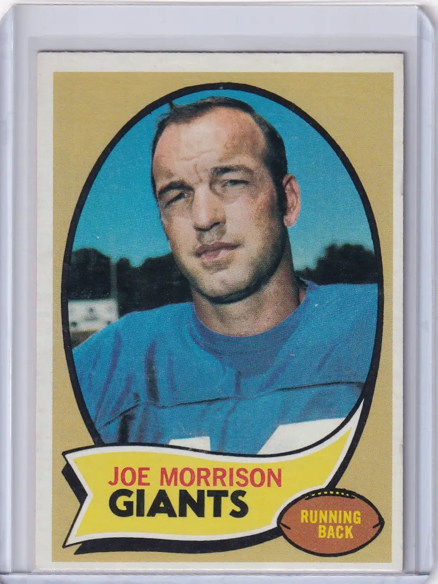 1970 Topps Football #105 Joe Morrison - New York Giants
