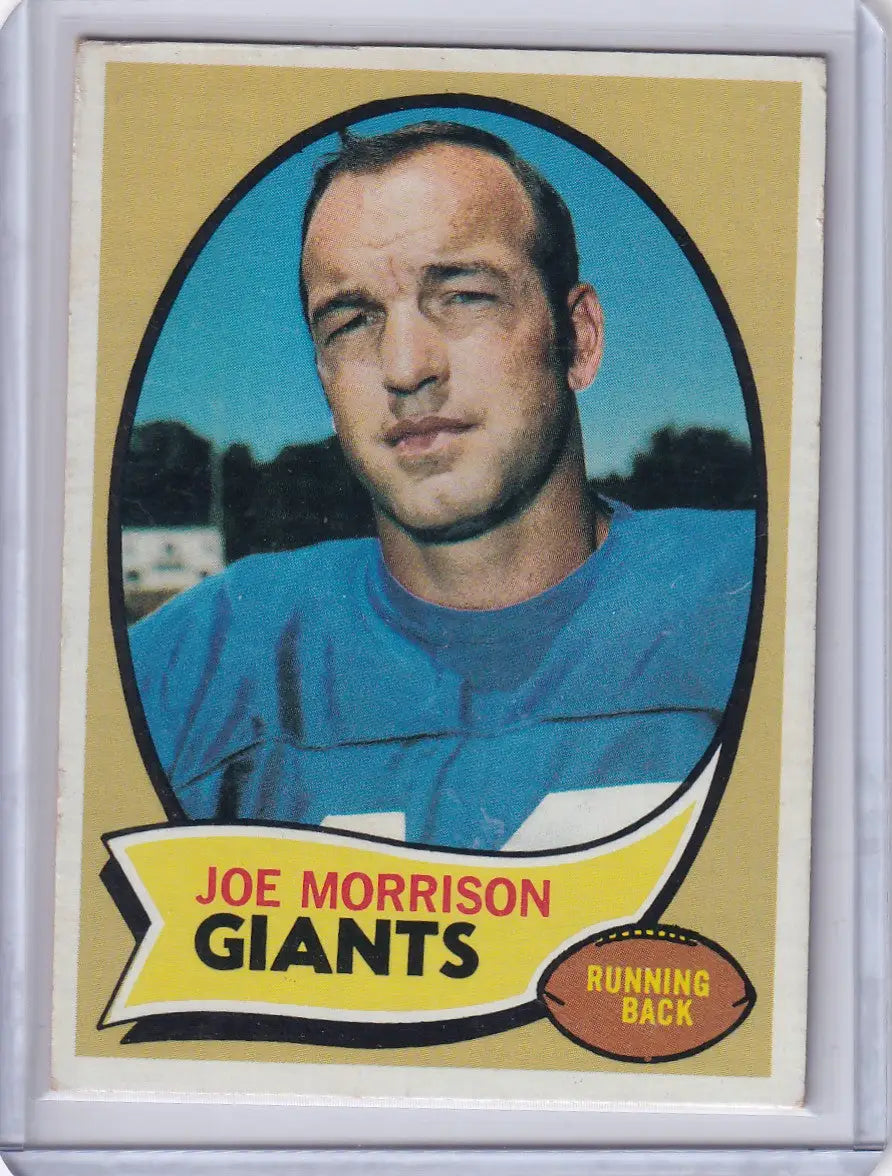 1970 Topps Football #105 Joe Morrison - New York Giants